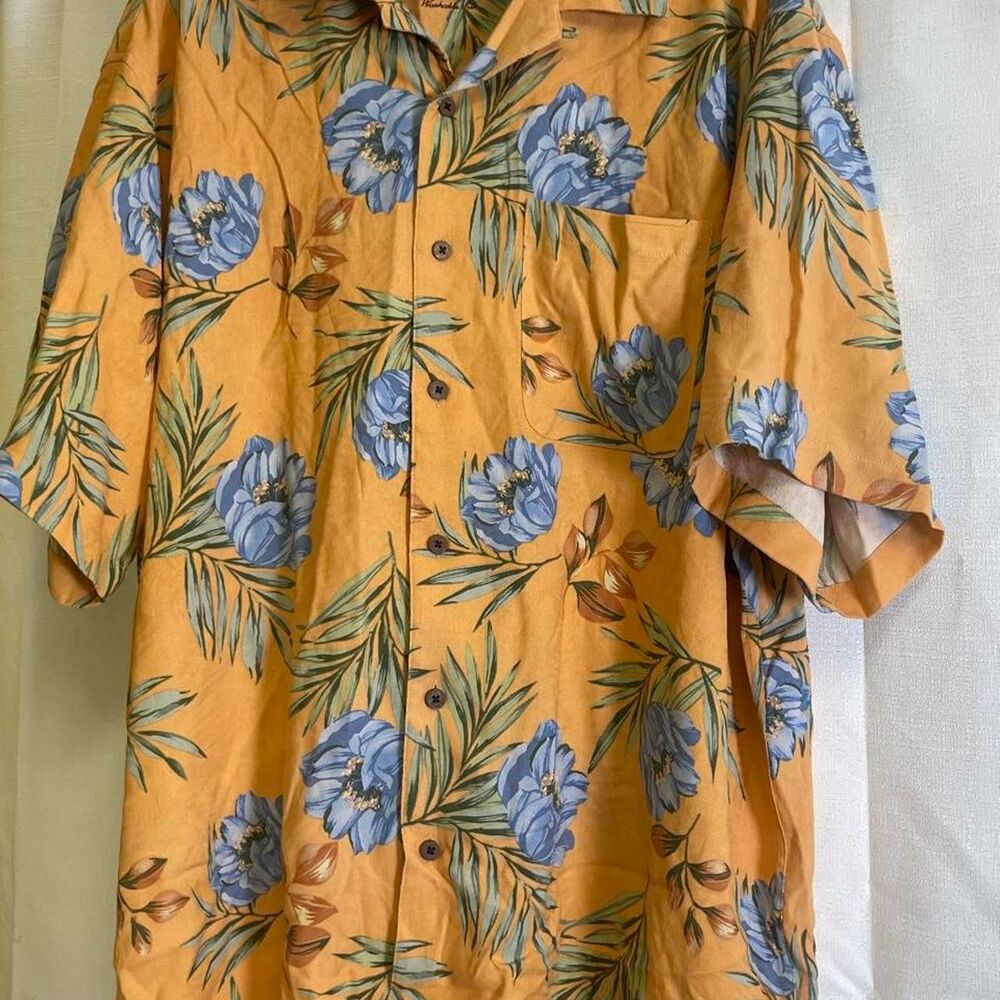 Arrow Men's Yellow and Orange Shirt